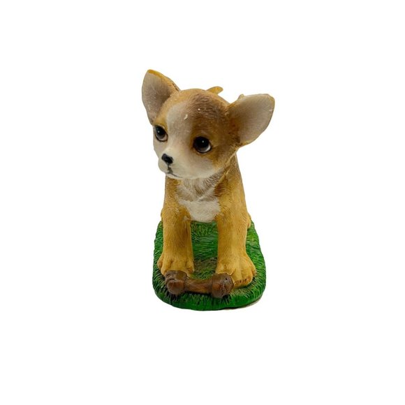 Dog, Pets. Resin Chihuahua Puppy Dog Figurine. Tender Times. collectibles. - Picture 2 of 7